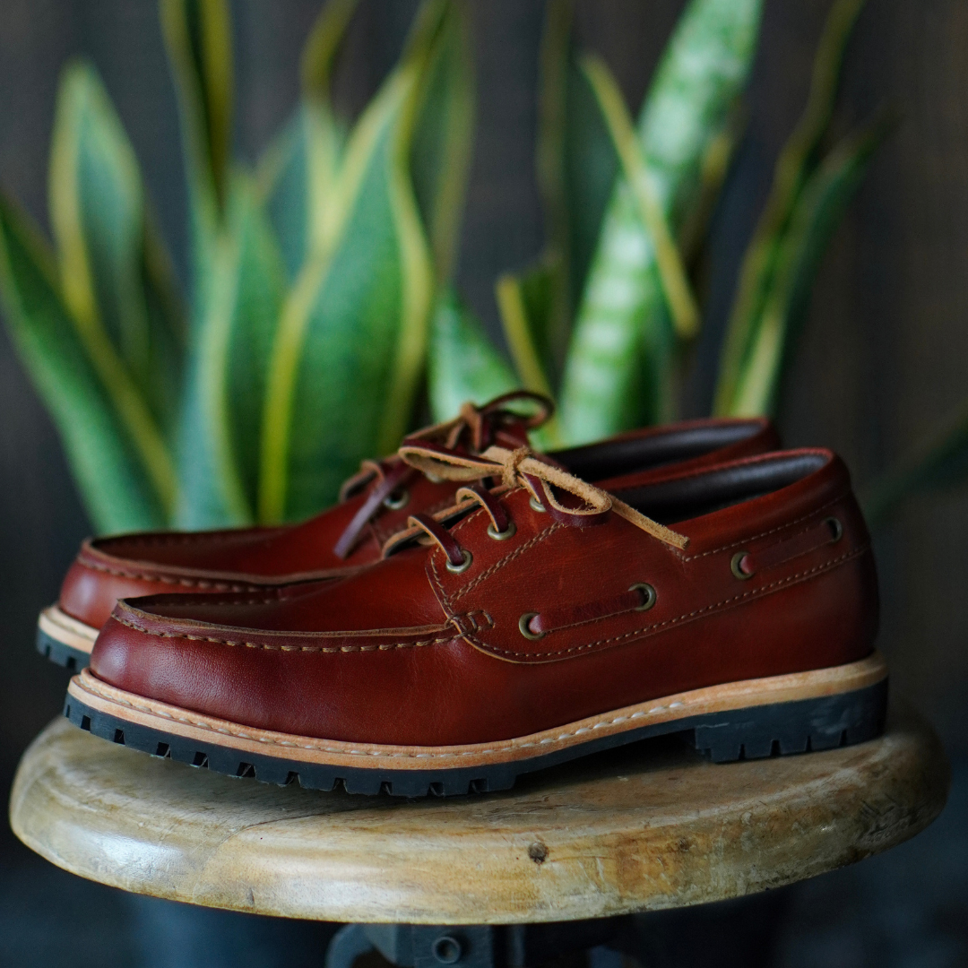 Voyager Boat Shoes Saddle Tan Goodyear Welted Craft Glory International