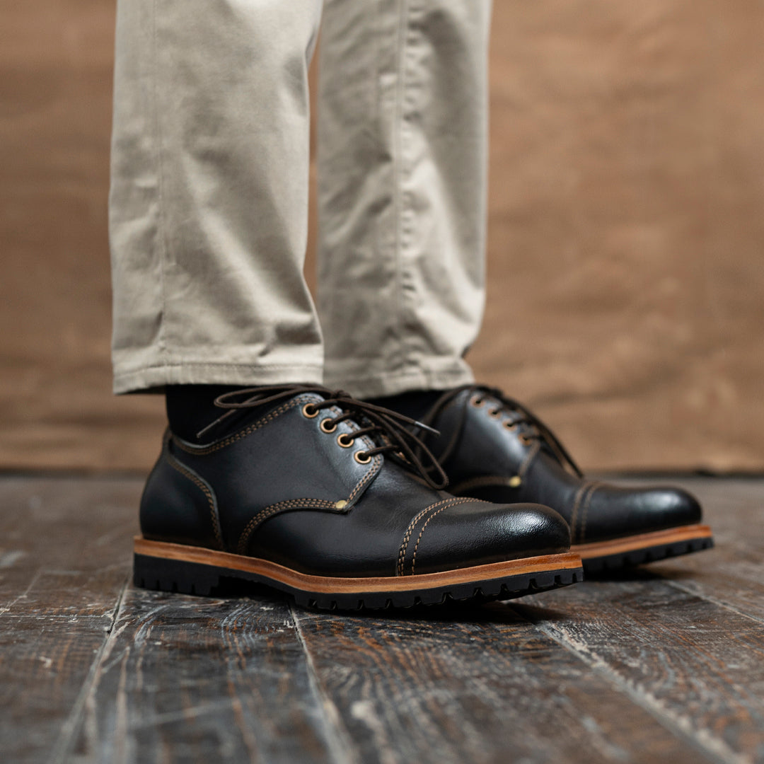 Gurkha Shoes (Raven Black) Goodyear Welted