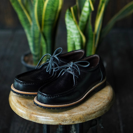 Strider Moc Shoe (Raven Black) Goodyear Welted