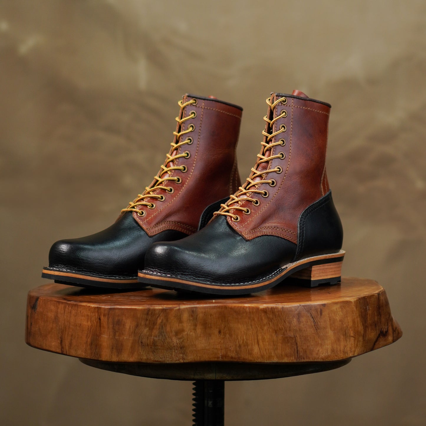 Trooper Boots 8" (Black & Tan)