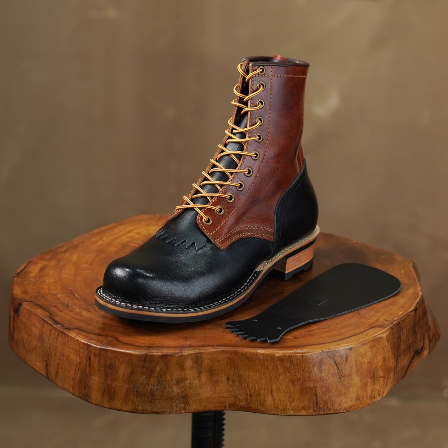 Trooper Boots 8" (Black & Tan)