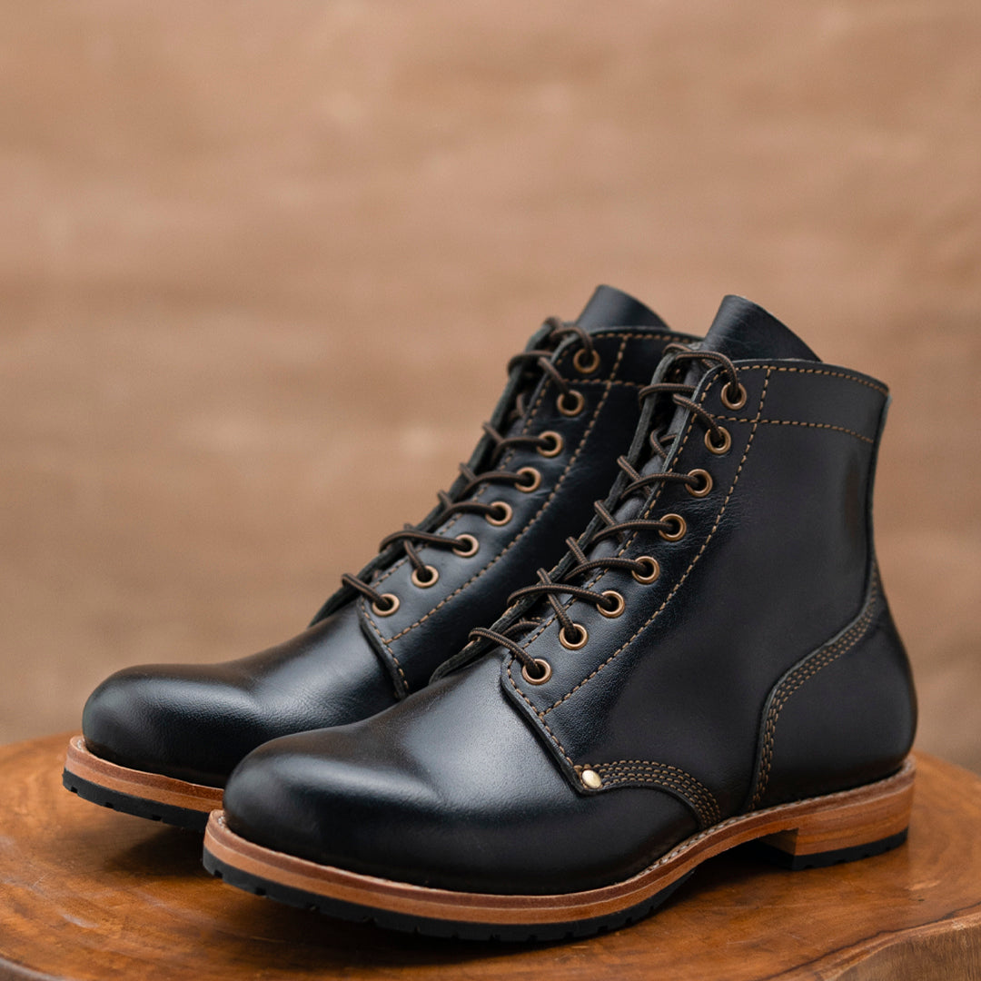 1943 Service Boots 6" (Raven Black) Goodyear Welted