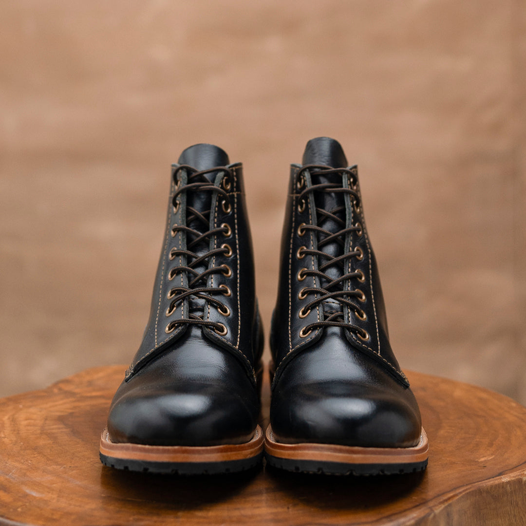 1943 Service Boots 6" (Raven Black) Goodyear Welted