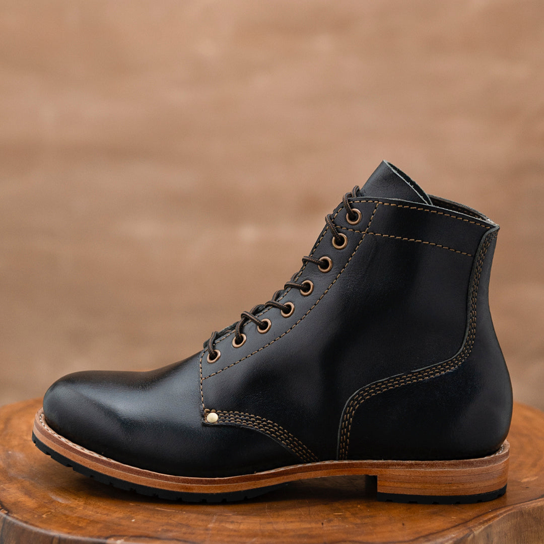 1943 Service Boots 6" (Raven Black) Goodyear Welted