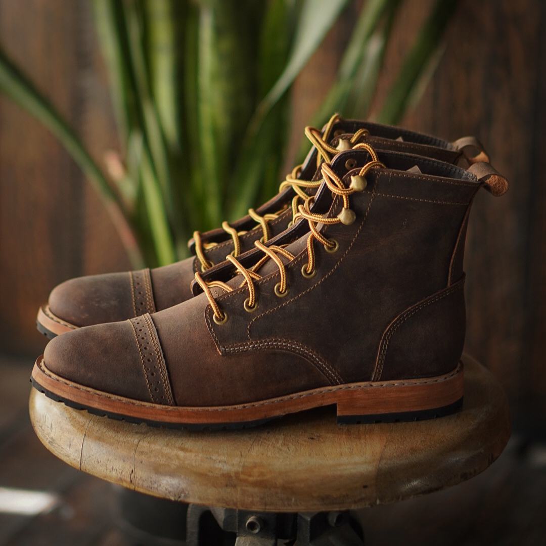 Legacy Toe Cap Boot (Vintage Brown) Goodyear Welted – Craft & Glory ...