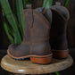 Texas Cowboy Western Boots for Women  (Vintage Brown) Goodyear welted