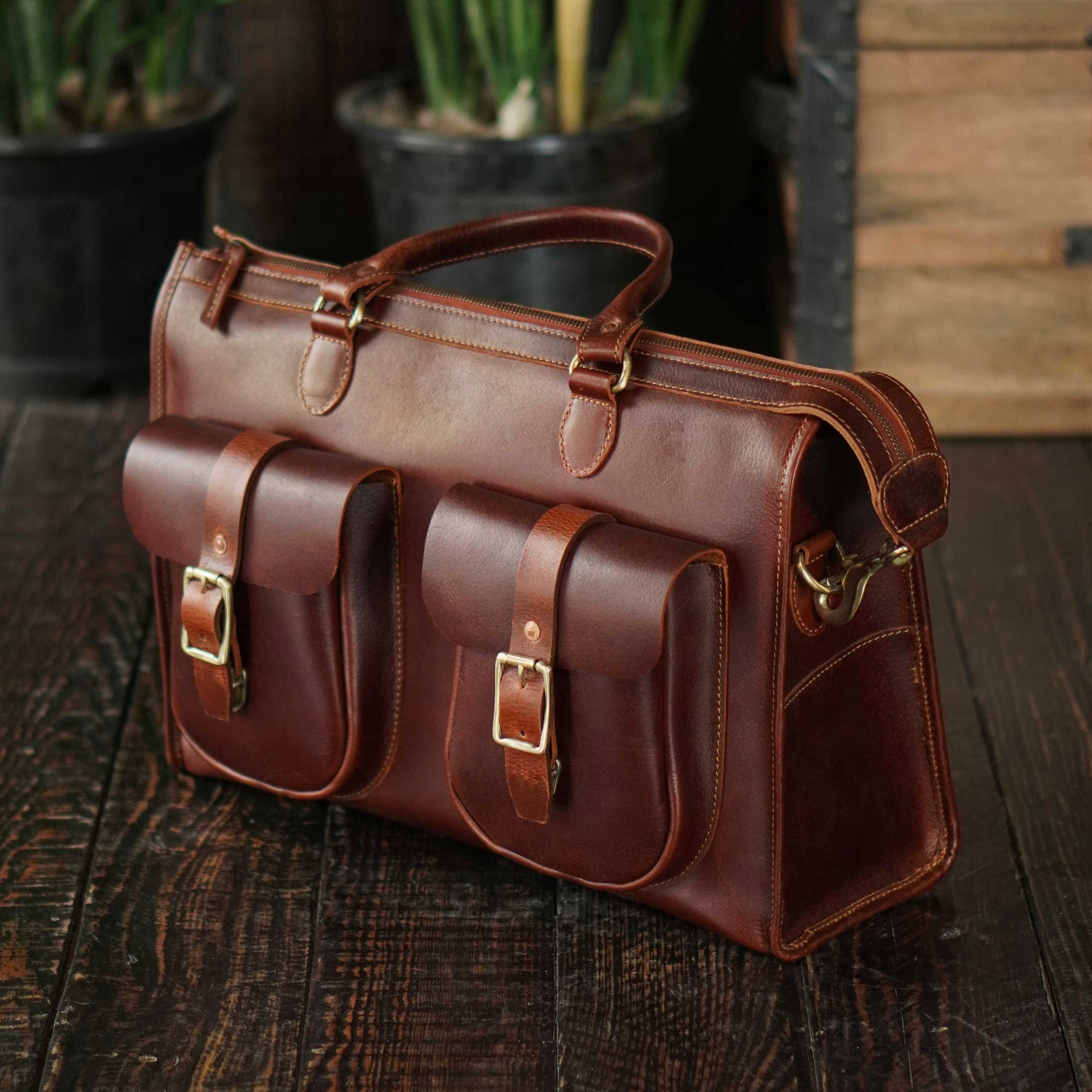 Diplomat Briefcase Saddle Tan Craft Glory International