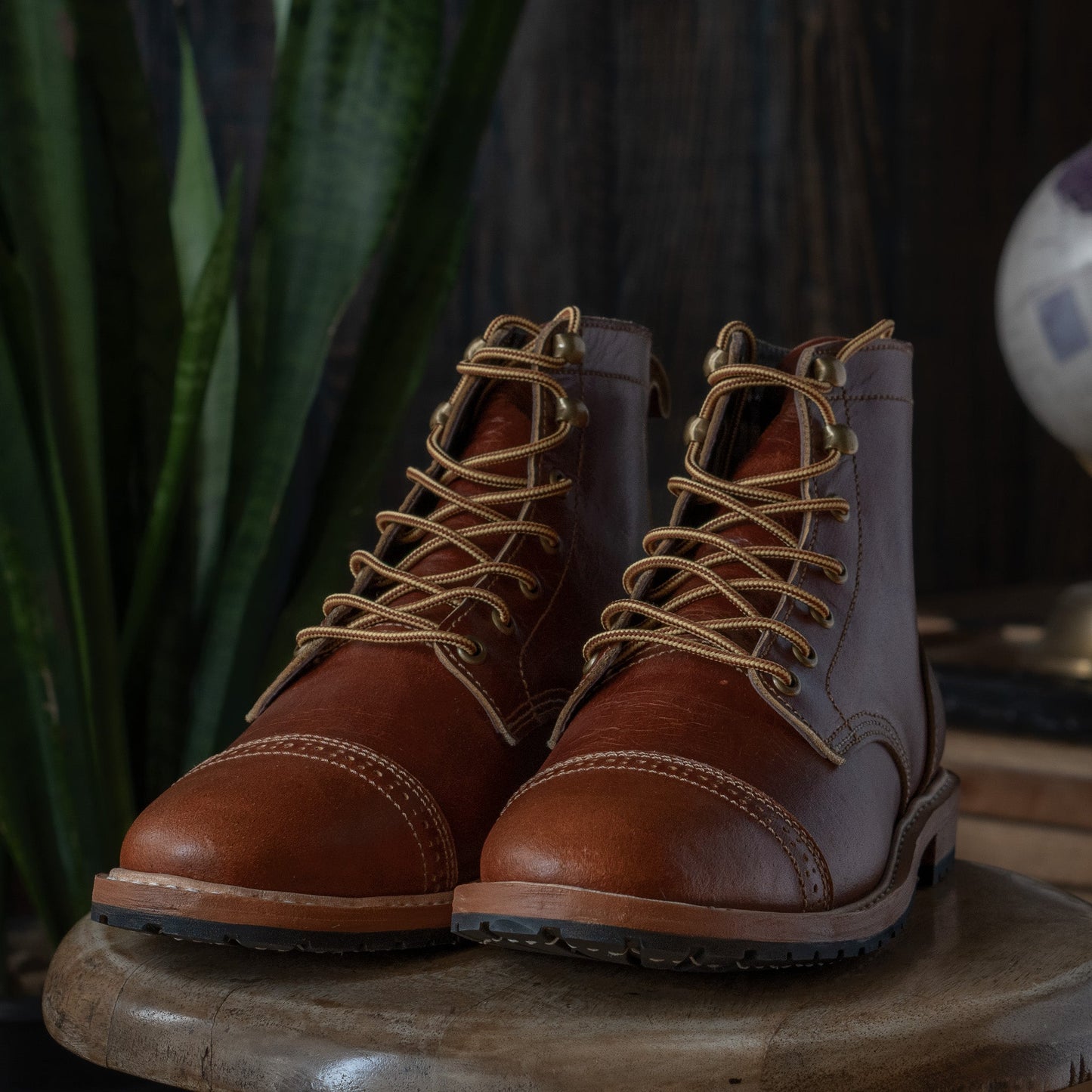 Legacy Toe Cap Boot (Saddle Tan) Goodyear Welted